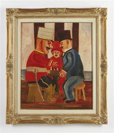 BORGHESE FRANZ (1941 - 2005) - PARTITA A SCACCHI.