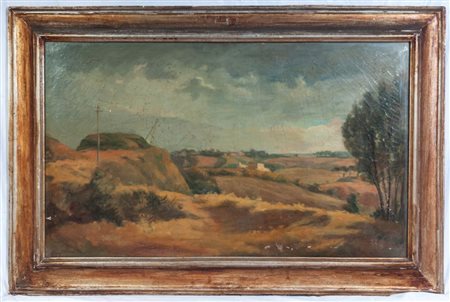  
Veduta di campagna inizio XX secolo
dipinto ad olio su tela 60 x 100 cm