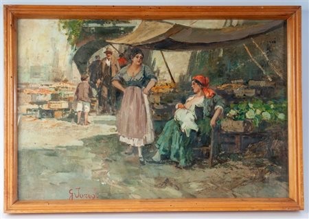  
AL mercato XX secolo
dipinto ad olio su tela 40 x 60 cm
