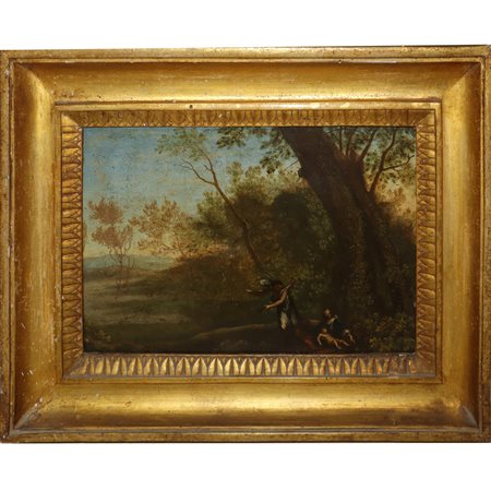 Gioseffo Dal Sole (ambito di) (1654 - 1719)  - Agar confortata dall'Angelo, 18°  secolo