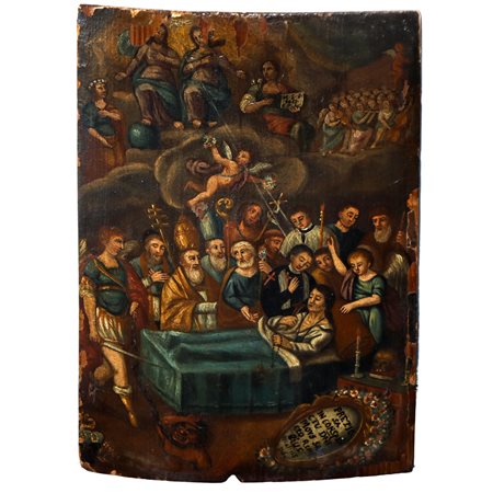 Scena religiosa, dipinto su tavola