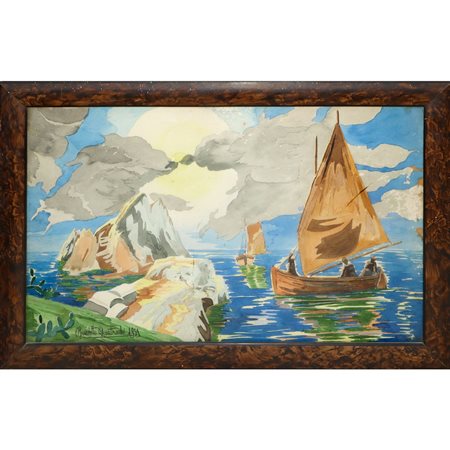 Benedetto Quattrocchi - Barche a vela, 1934