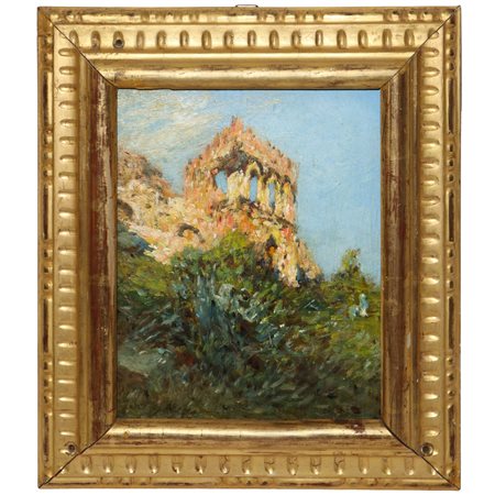 Otto  Geleng (Berlino 1843 - Taormina 1939)  - La Badia Vecchia (Taormina)