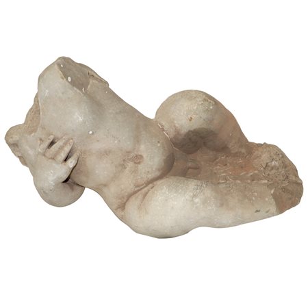 Putto acefalo, scultura in marmo, 17°  secolo