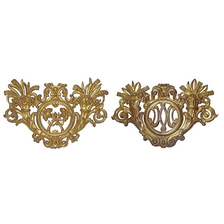 Coppia di Fregi, dorati al mercurio
