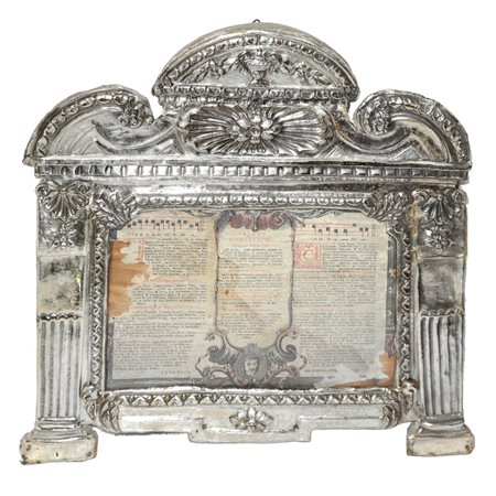 Cartagloria in argento, 18°  secolo