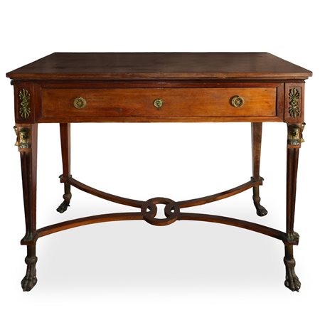 Consolle con testine egizie, 19°  secolo