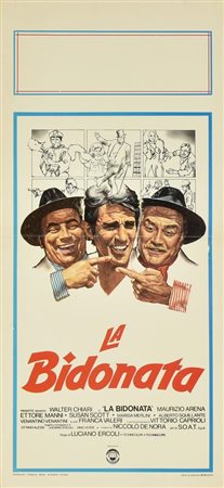 Iaia Ermanno LA BIDONATA locandina originale, 1977. Grafopress Ciampino Roma...