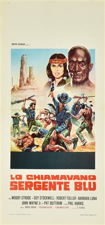 Piovano - Studio Pardiso LO CHIAMAVANO SERGENTE BLU locandina originale,...