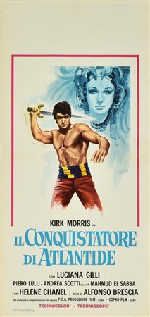 Crovato Luciano IL CONQUISTATORE DI ATLANTIDE locandina originale, 1972....