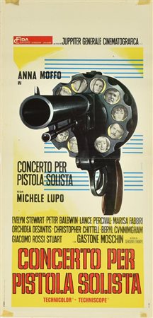 Ferrini Renato CONCERTO PER PISTOLA SOLISTA locandina originale, 1970. Orma...