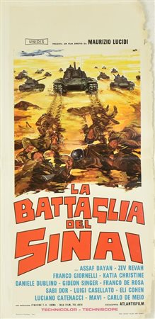 Avelli Tino LA BATTAGLIA DEL SINAI locandina originale, prima edizione...