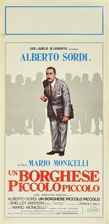 Casaro Renato UN BORGHESE PICCOLO PICCOLO locandina originale, 1977....