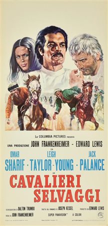 Mos CAVALIERI SELVAGGI locandina originale, prima edizione italiana 1971....