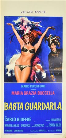Nistri Giuliano BASTA GUARDARLA locandina originale, prima edizione italiana...