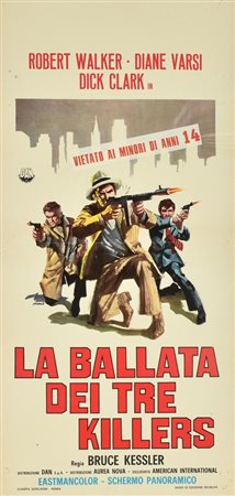 Franco P. LA BALLATA DEI TRE KILLERS locandina originale, 1970. STAMPA...