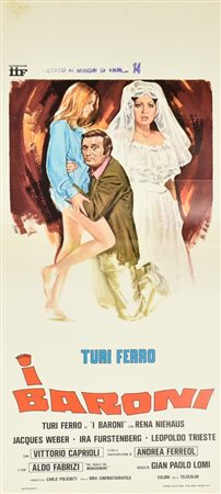 Avelli Tino I BARONI locandina originale, prima edizione italiana 1975....