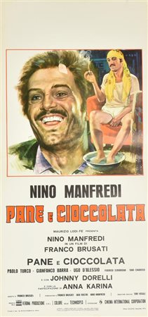 Mos PANE E CIOCCOLATA locandina originale, prima edizione italiana 1973....