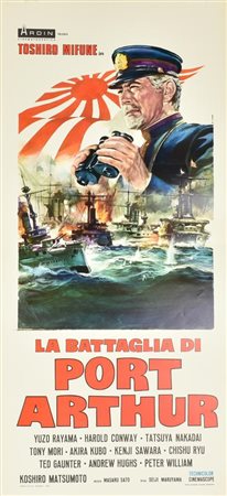 Casaro Renato LA BATTAGLIA DI PORT ARTHUR locandina originale, prima edizione...