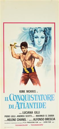 Crovato Luciano IL CONQUISTATORE DI ATLANTIDE locandina originale, 1972....