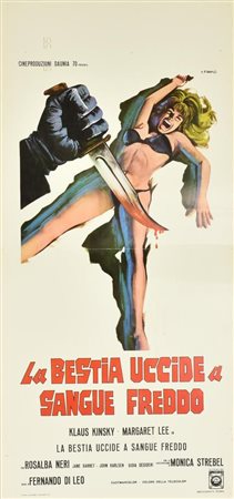 Franco P. LA BESTIA UCCIDE A SANGUE FREDDO locandina originale, prima...
