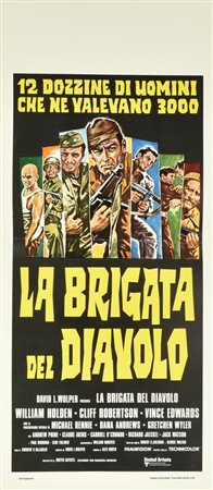 LA BRIGATA DEL DIAVOLO locandina originale, prima edizione italiana 1968....