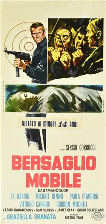 Simeoni Alessandro BERSAGLIO MOBILE locandina originale, 1967. POLICROM Roma...