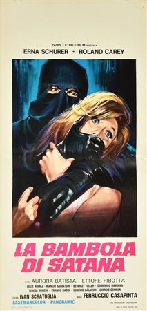 LA BAMBOLA DI SATANA locandina originale, prima edizione 1969. POLICROM Roma...
