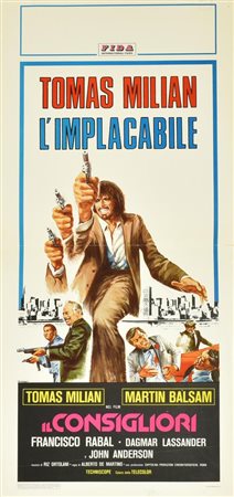 Ignoto IL CONSIGLIORI locandina originale. SELESTAMPA Roma cm 70x33 QUALITA': B-