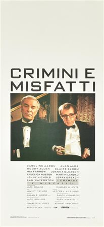 CRIMINI E MISFATTI locandina originale, prima edizione italiana 1990. I.G.E....