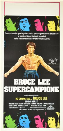 Studio Tarantelli BRUCE LEE SUPERCAMPIONE locandina originale. SELESTAMPA...