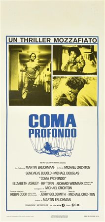 COMA PROFONDO locandina originale, 1978. ROTOLITOGRAFICA Roma cm 70x33...