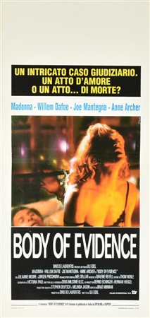 Simeoni Alessandro BODY OF EVIDENCE locandina originale, prima edizione...