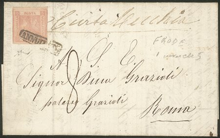 Antichi Stati Italiani - Napoli - Frode postale - Modulo affrancato con esemplare del 1 grana (3)