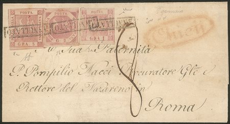 Antichi Stati Italiani - Napoli - 1° giorno di Chieti (8° giorno d'uso francobolli di Napoli)