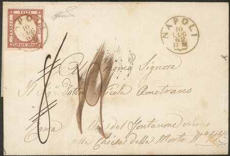 Antichi Stati Italiani - Province Napoletane - 1861 - 5 grana vermiglio (21a)