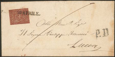 Antichi Stati Italiani - Parma - Lettera da Parma 30 APRILE del 1856