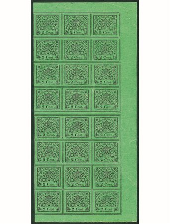 Antichi Stati Italiani - Stato pontificio - 1867 - 2 cent verde giallo (13)