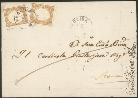 Antichi Stati Italiani - Sardegna - Lettera da Procida 24 OTT.63 (P.ti 11 cat.3250)