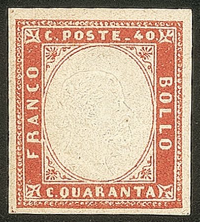 Antichi Stati Italiani - Sardegna - 1855 - 40 cent (16a)
