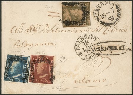 Antichi Stati Italiani - Sicilia - Lettera tricolore