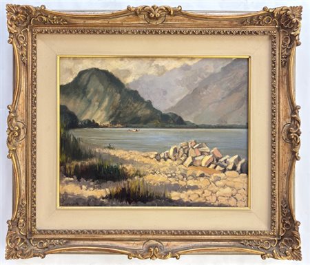 Ferruccio Piovano Cambiano (TO) 1890 – 1980 Baveno, lago e monte orfano