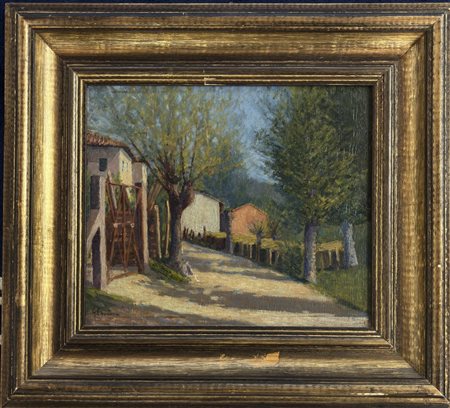 Giovanni Cavanna Tortona (AL) 1894 - 1963 Strada di paese