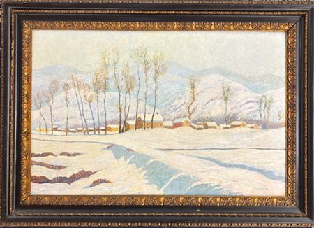 Giovanni Cavanna Tortona (AL) 1894 - 1963 Colline tortonesi innevate