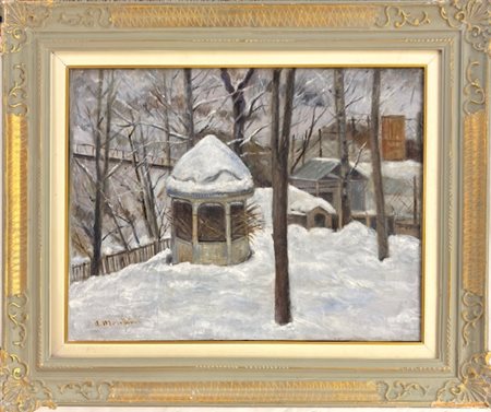 Umberto Montini Milano 1897 - 1978 Busto Arsizio (VA) Dopo la nevicata