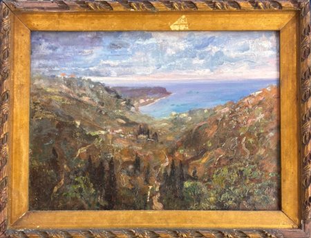 Emanuele Martinengo Savona 1889 – 1962 Il mar ligure dalle alture di Savona