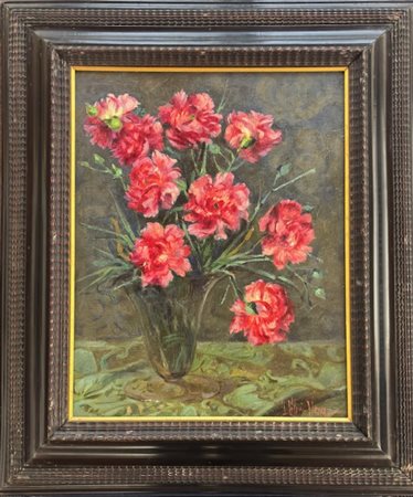 Ida Celeri Viena Milano 1877 – 1944 Vaso di garofani