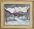 Felice Vellan Torino 1889 – 1976 Nevicata a Courmayeur