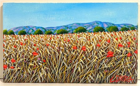 GIOVANNI DAUREA, 15 X 25 cm, ”In Estate" Olio su tavola Opera archiviata...