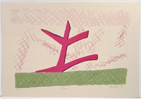 RICCARDO LICATA, 34 X 49 cm, ”Icaro” litografia a colori cm 34x49 Firma e...